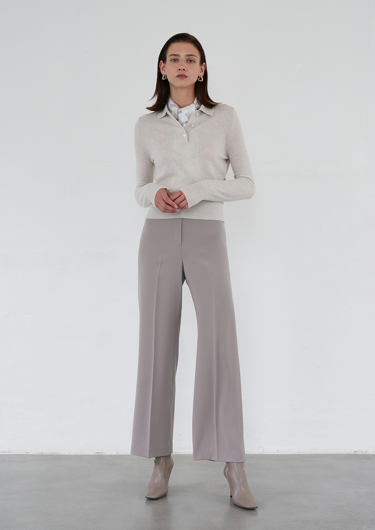 Straight Wide Trousers