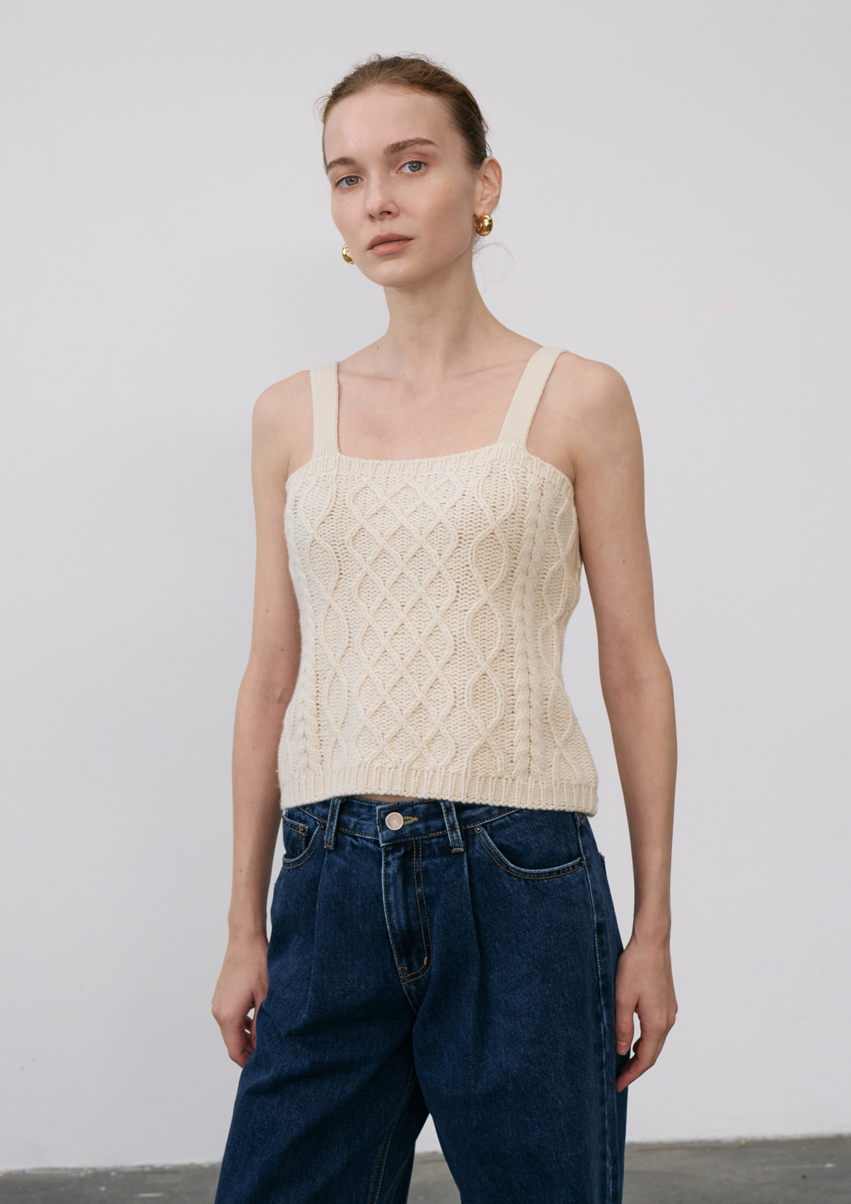 Cable Knit Sleeveless