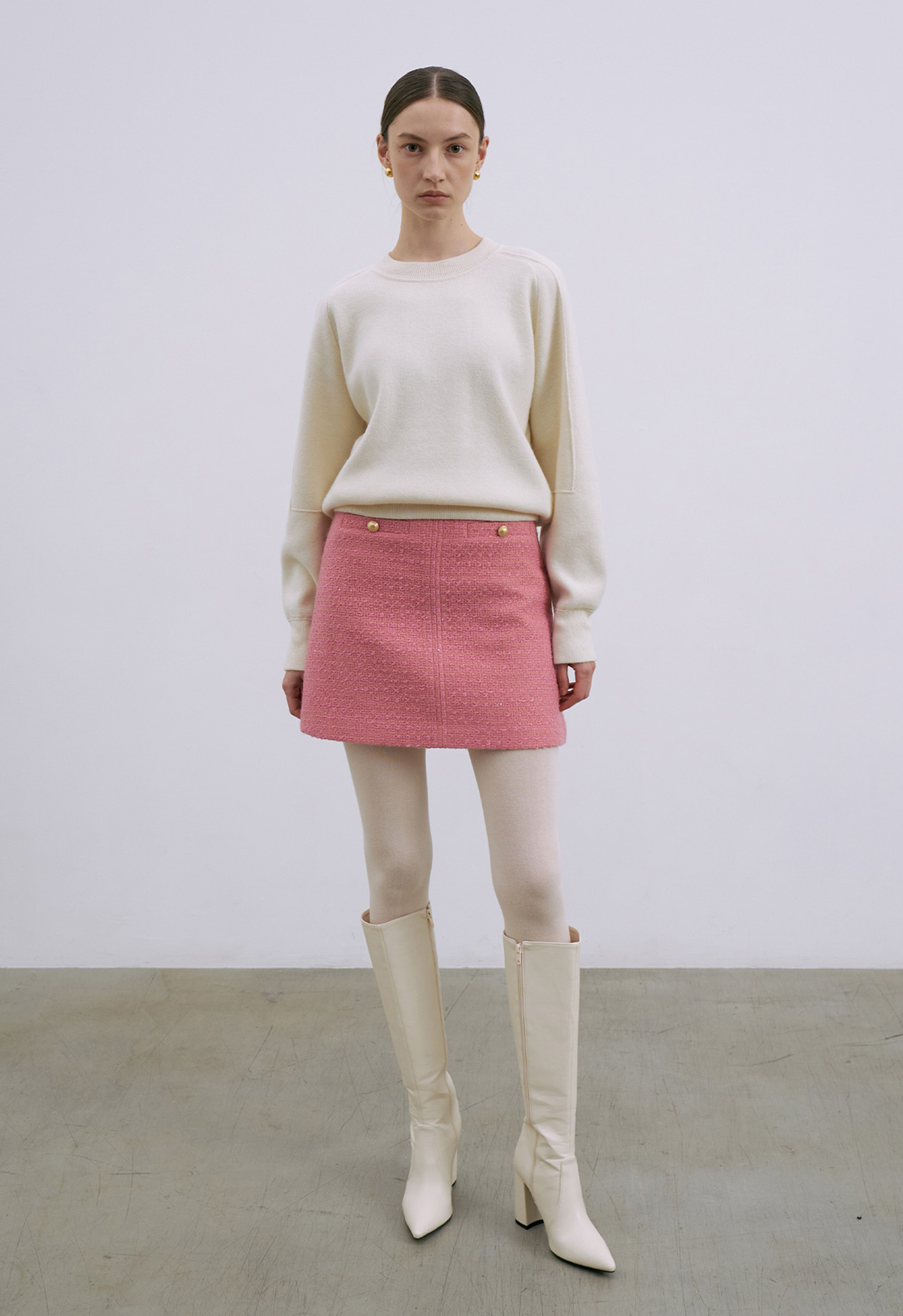 Tweed Short Skirt