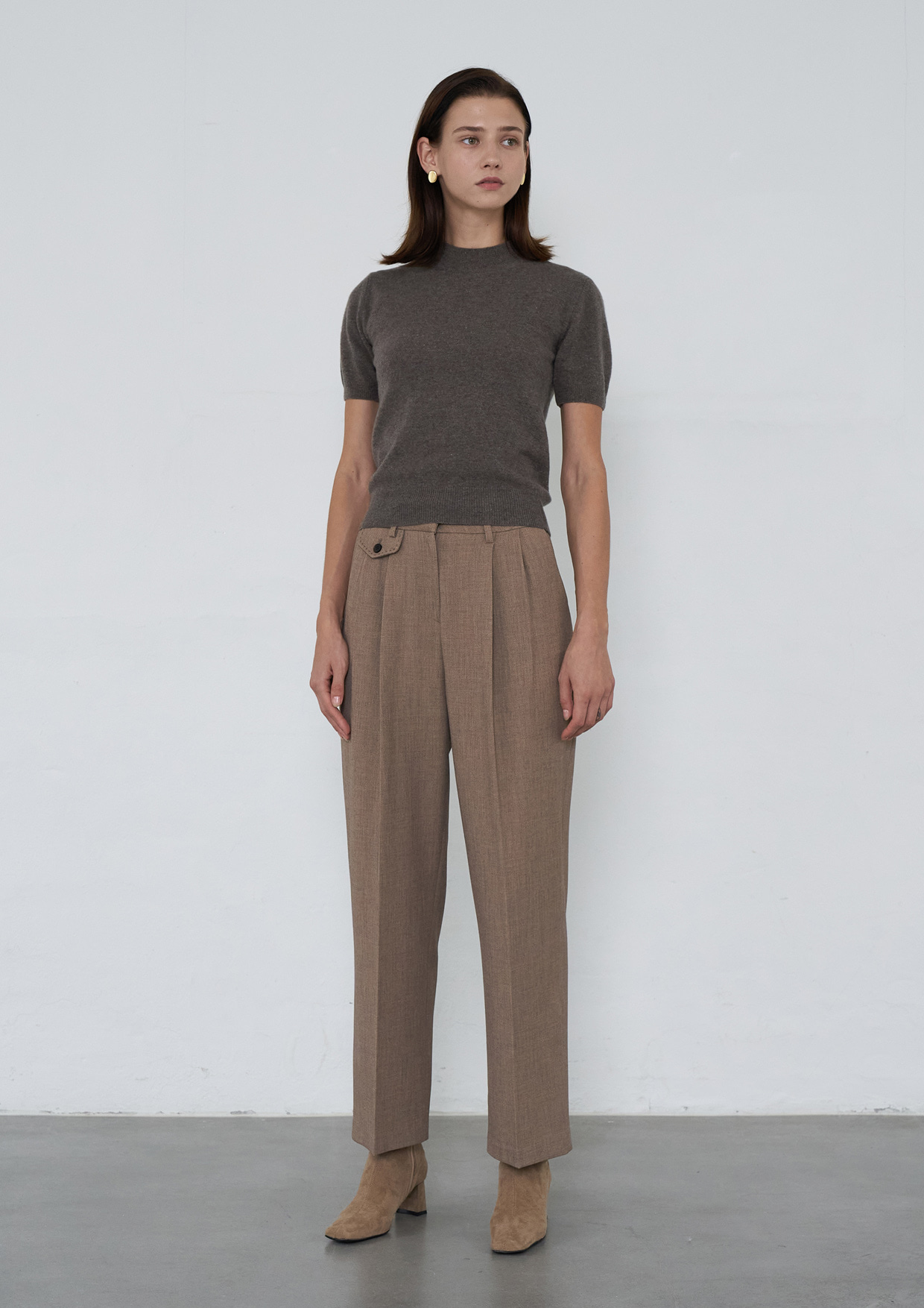 Pocket Pintuck Trousers